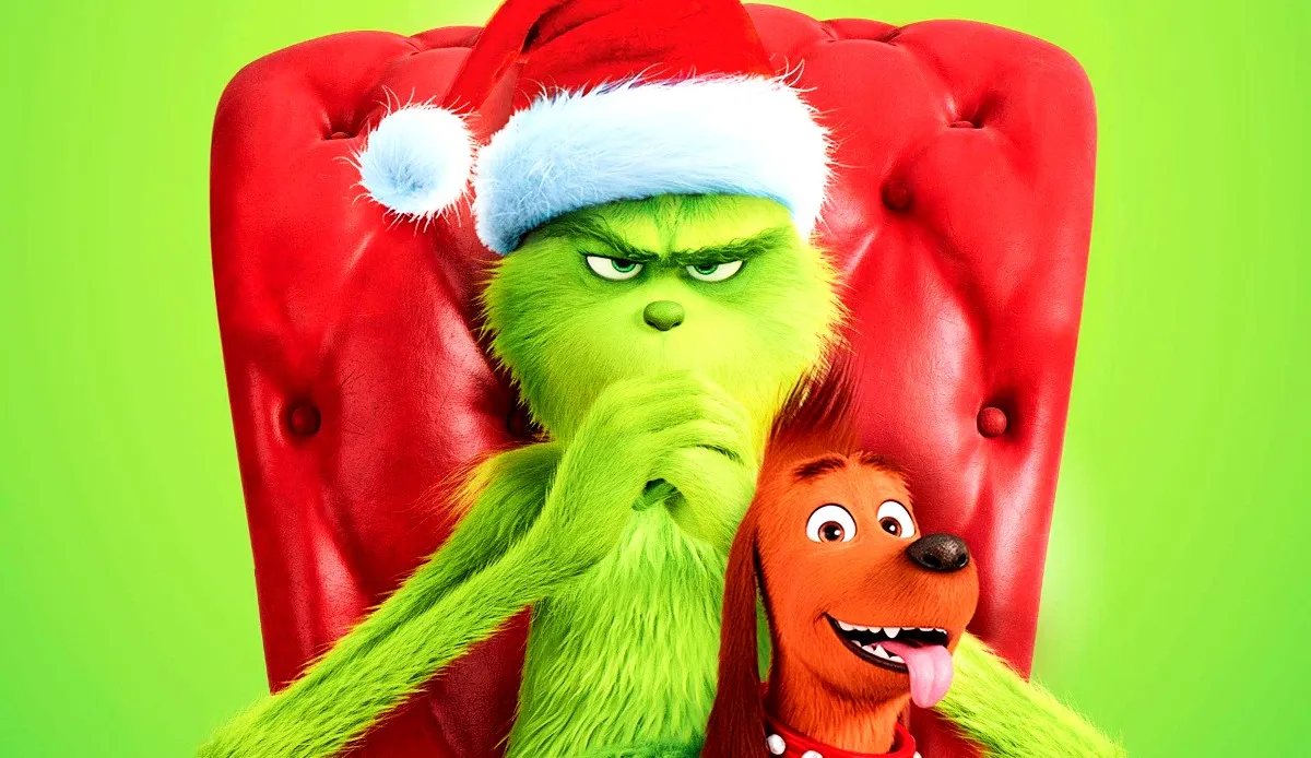 The Grinch (Benedict Cumberbatch) and Max in The Grinch (2018)