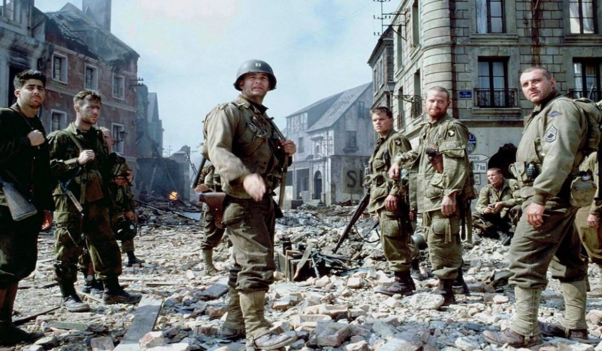 Tom Hanks, Matt Damon and Tom Sizemore in 'Saving Private Ryan'