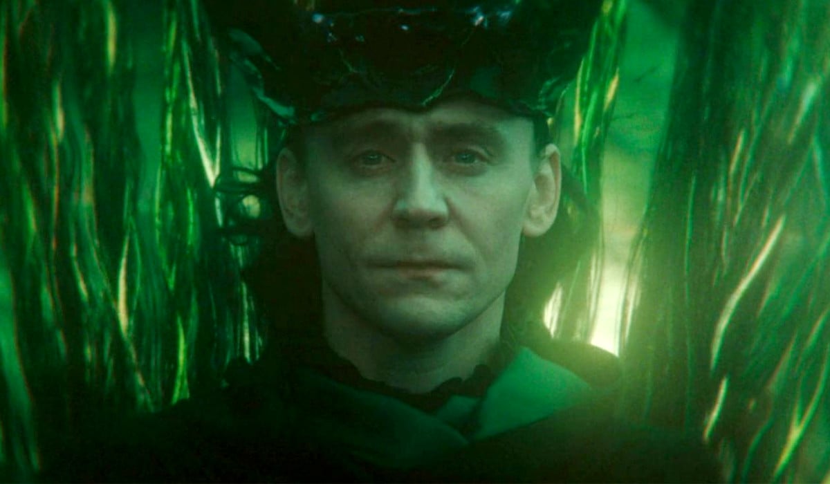 Tom Hiddleston as God Loki in the Loki season 2 finale.