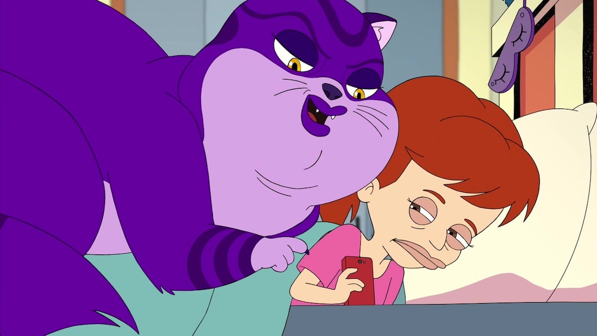 Jessi and the Depression Kitty in 'Big Mouth'