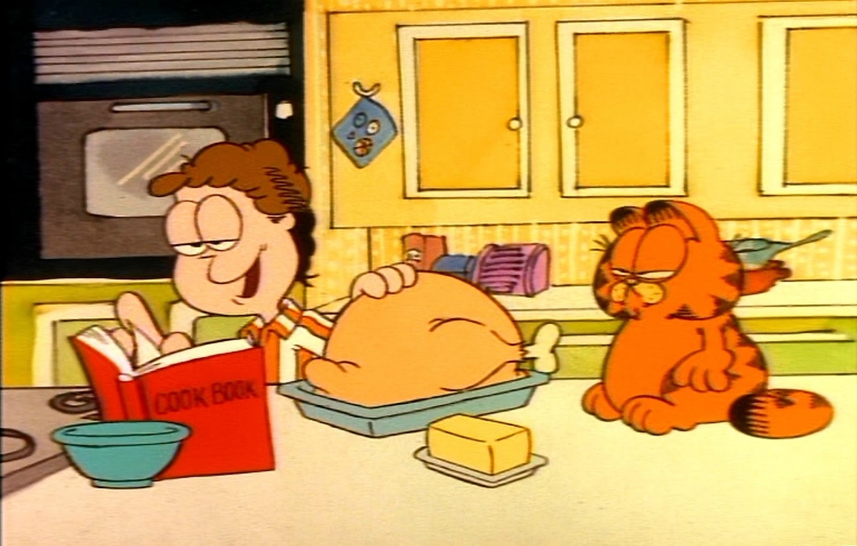 Garfield the Cat Turkey Dinner