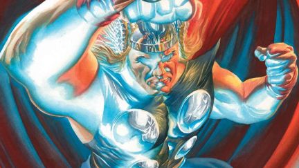 Thor glows with white energy in artwork for Immortal Thor.