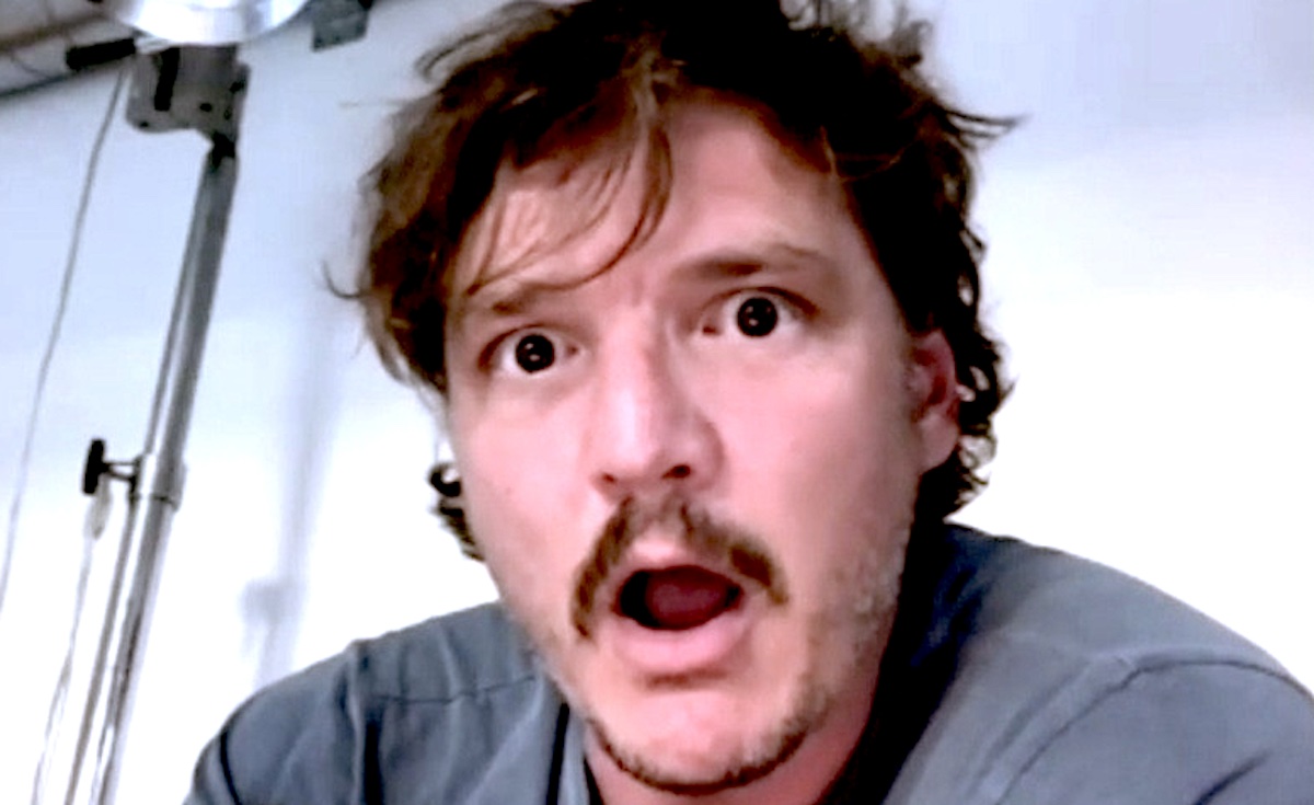 Pedro Pascal looking shocked