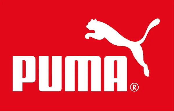 A white on red version of the PUMA logo