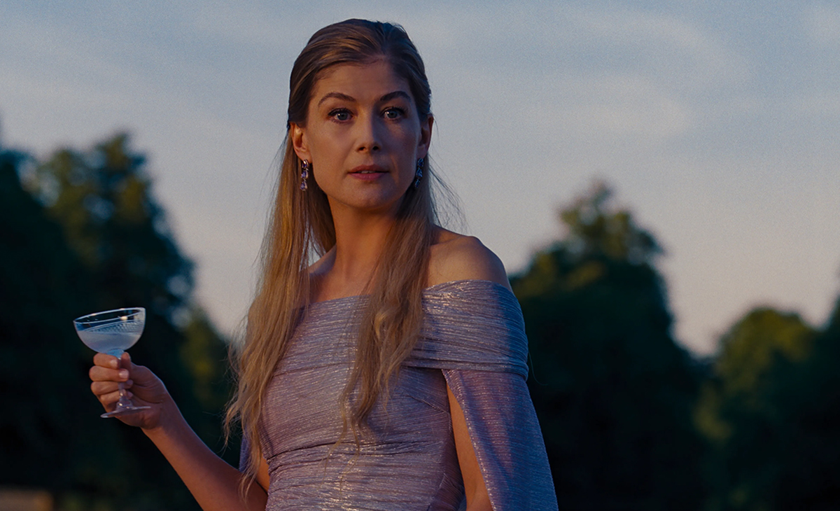 Rosamund Pike as Elsbeth in Saltburn
