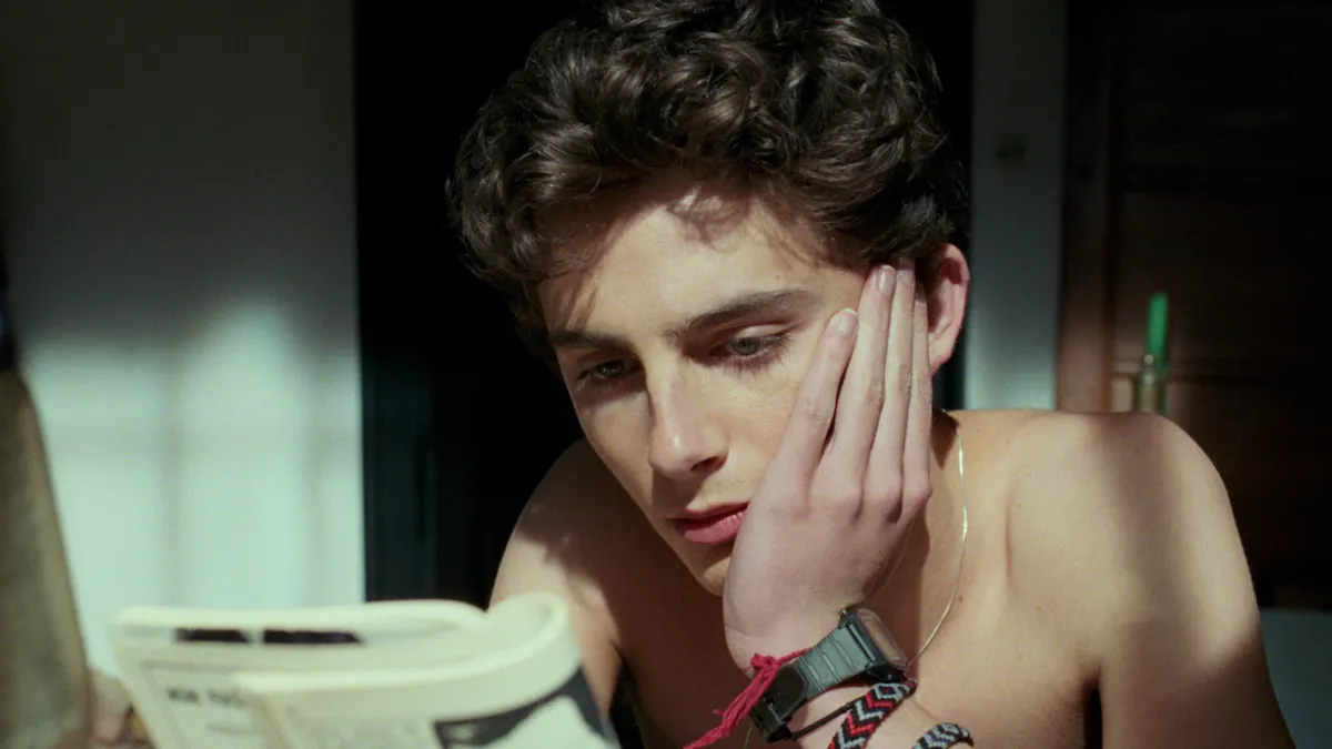 timothee chalamet as elio in call me by your name