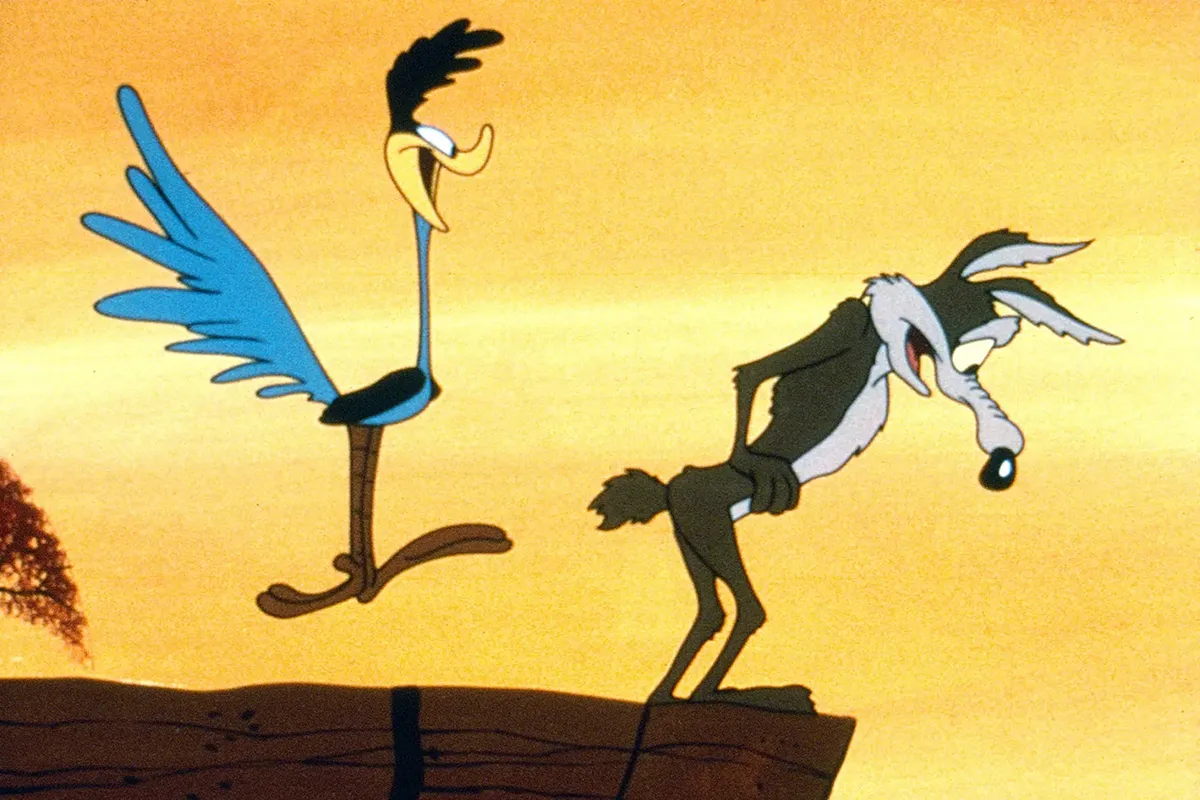Wile E. Coyote and the roadrunner
