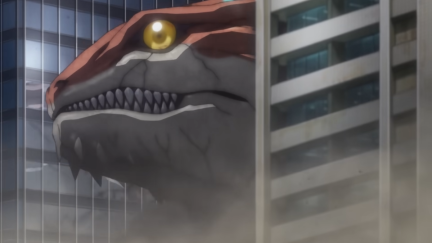 A Kaiju appearing in Japan in the events of the trailer of Kaiju No. 8.