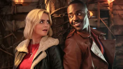 Millie Gibson as Ruby Sunday and Ncuti Gatwa as the Fifteenth Doctor in the 2023 Doctor Who Christmas Special