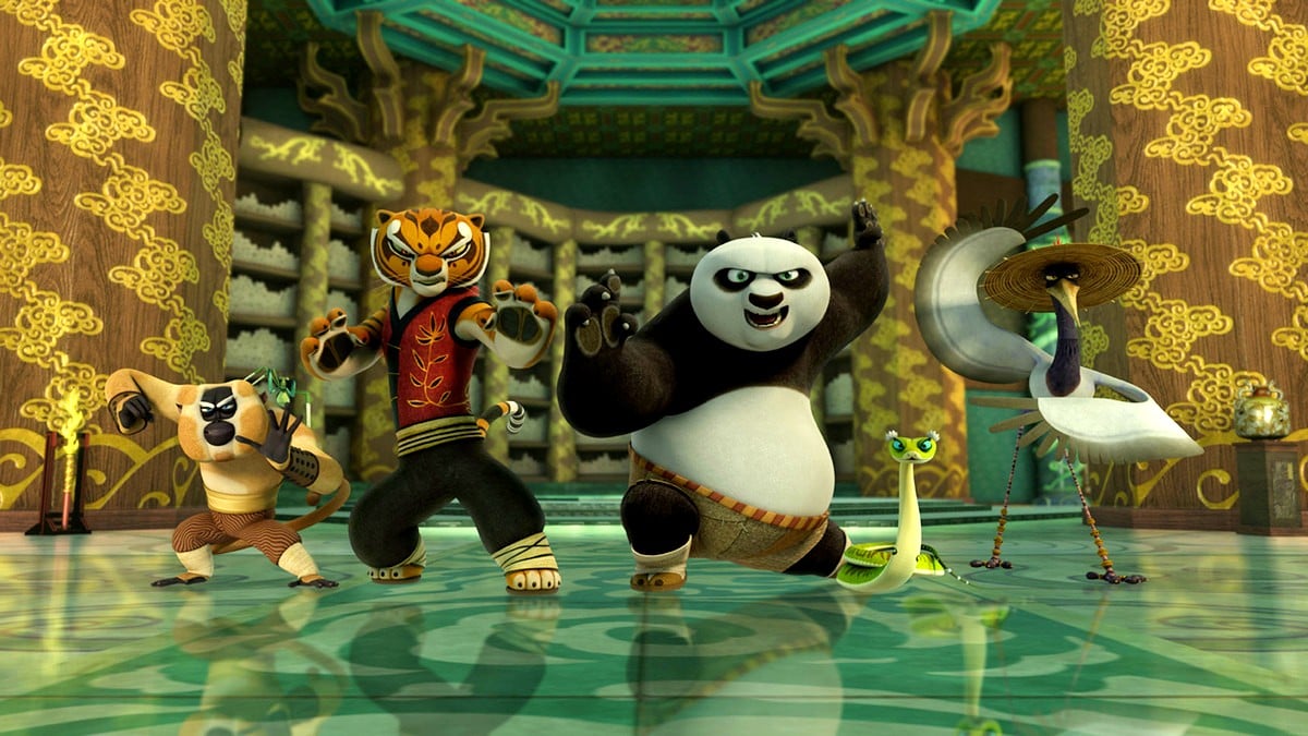 The Furious Five in Kung Fu Panda: Legends of Awesomeness