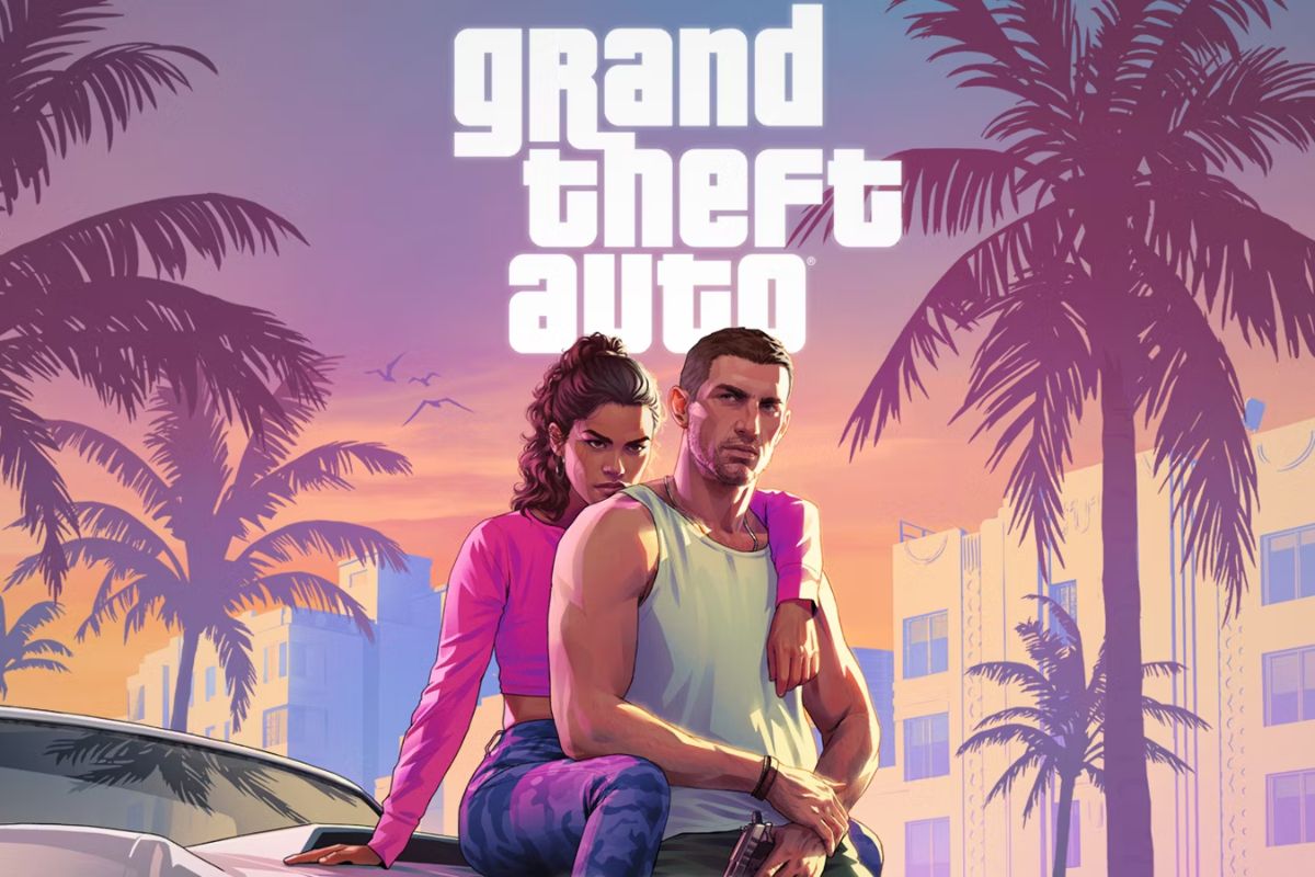 Main Grand Theft Auto 6 art showing the main two characters. (Rockstar)