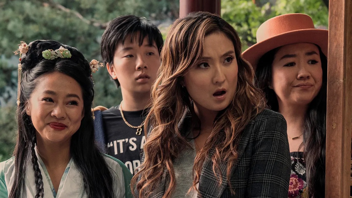 Stephanie Hsu, Sabrina Wu, Ashley Park, and Sherry Cola in 'Joy Ride'
