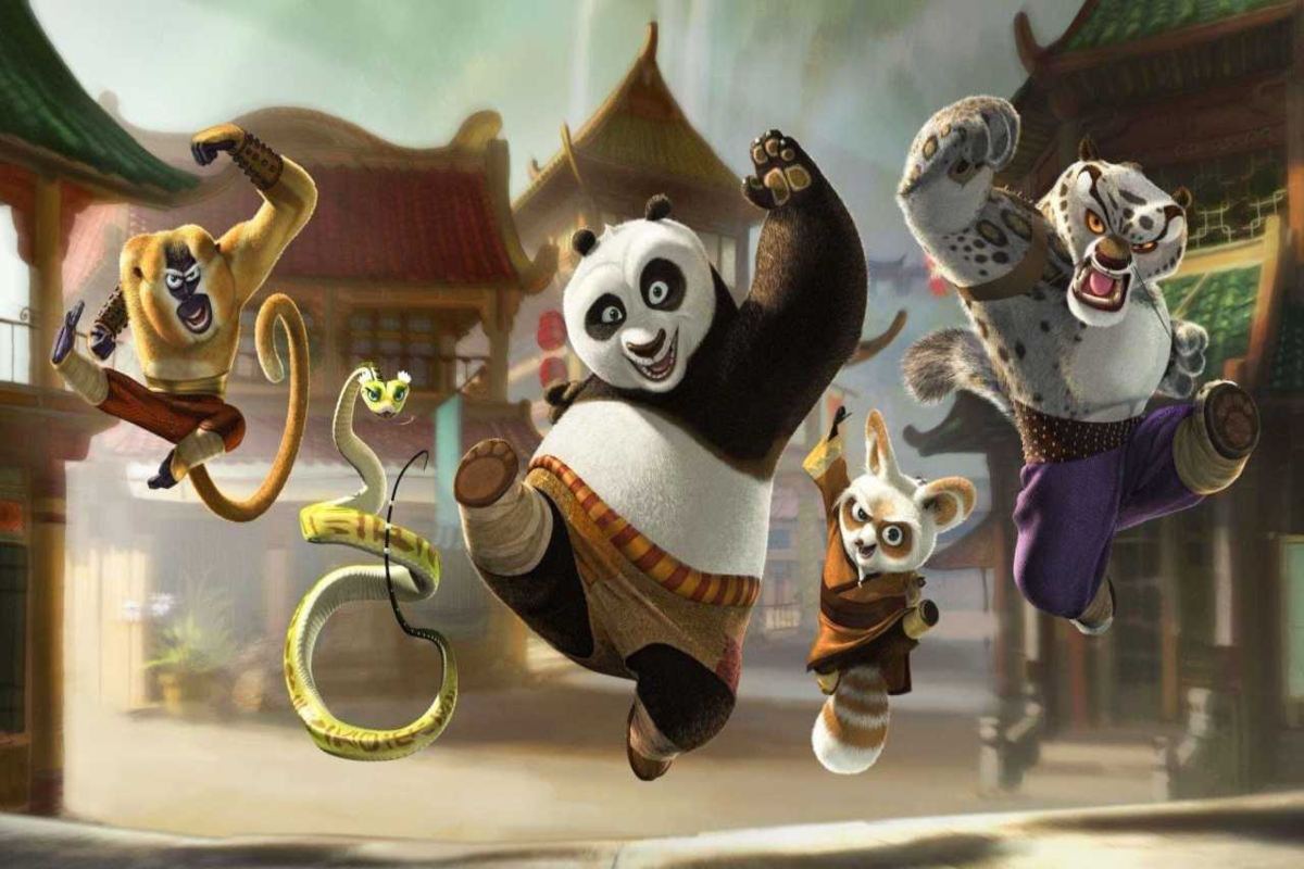Characters pose in Kung Fu Panda (2008)
