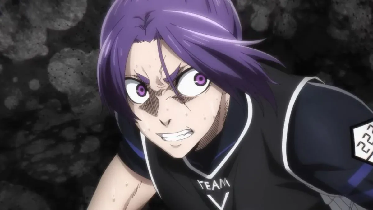 Reo Mikage during his intensive workout in the first season of Blue Lock.