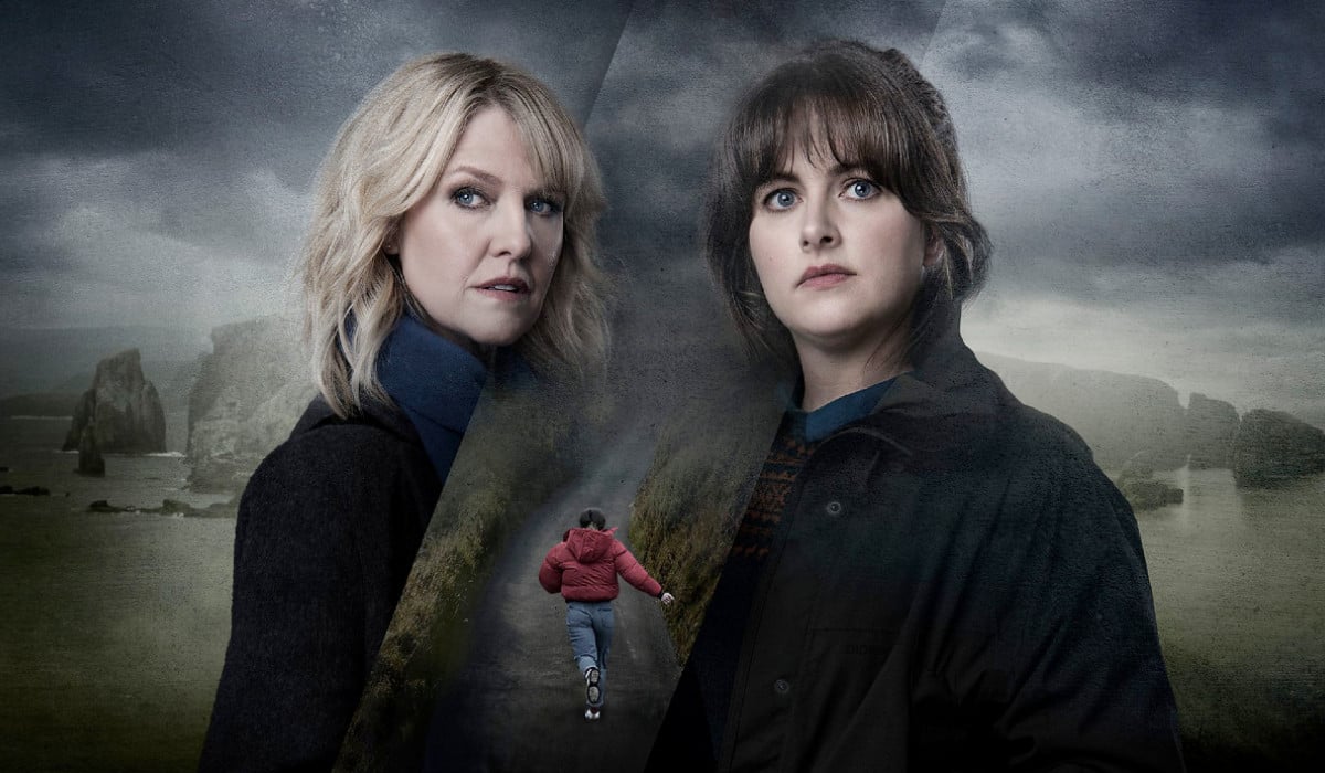 Ashley Jensen as DI Ruth Calder and Alison O'Donnell as DI Alison McIntosh for the Shetland season 8 poster