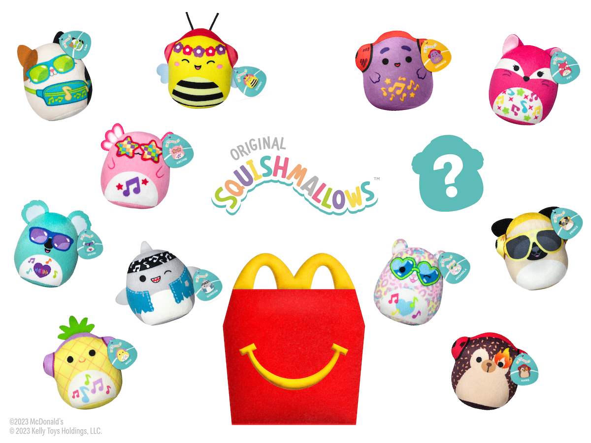 Image of 12 Squishmallows Happy Meal characters