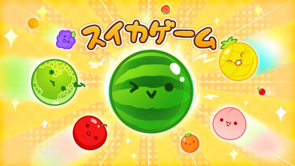 The original Japanese Suika Game banner