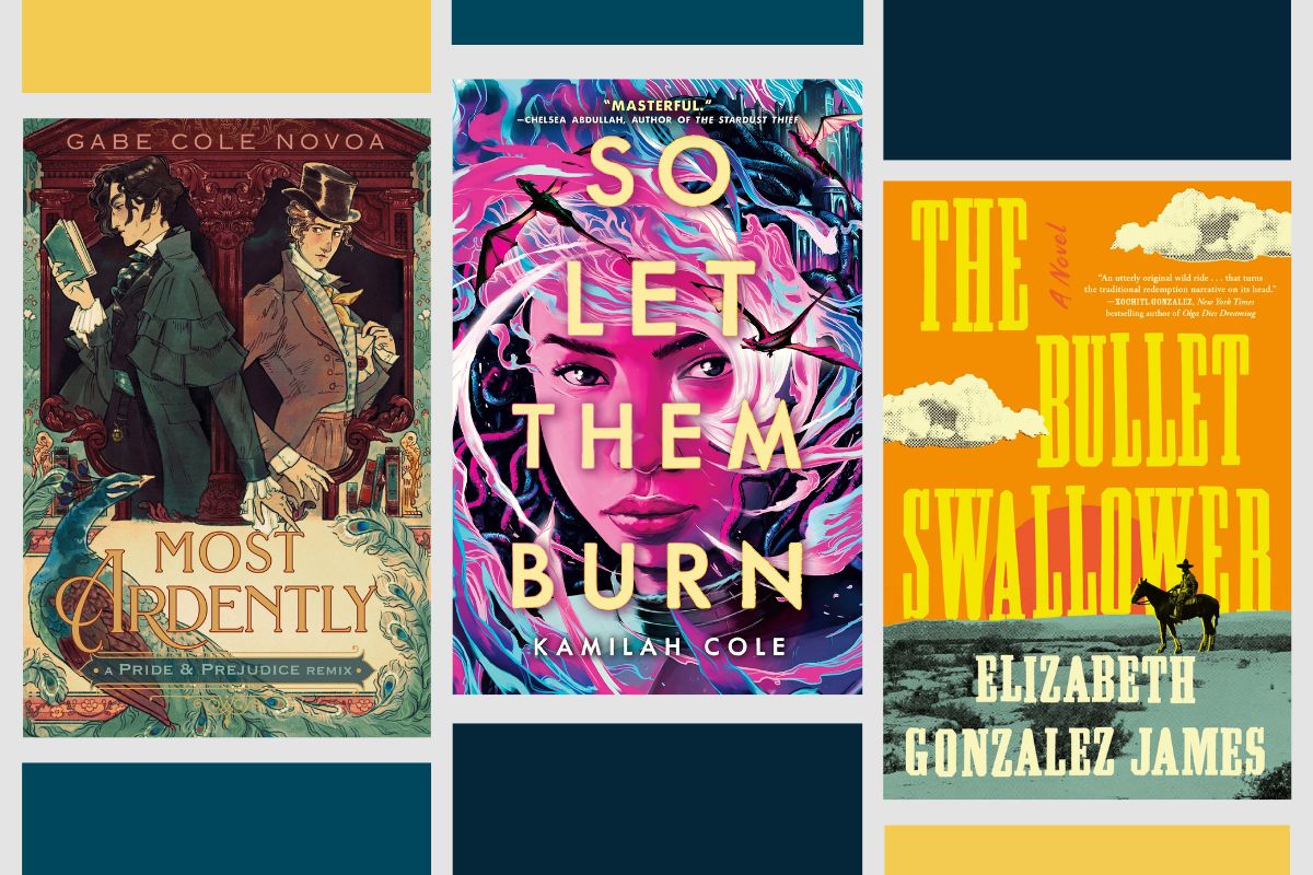 "Most Ardently: A Pride & Prejudice Remix" by Gabe Cole Novoa; "So Let Them Burn" by Kamilah Cole; and "The Bullet Swallower" by Elizabeth Gonzalez James. 