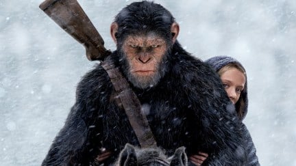Caesar in War for the Planet of the Apes poster