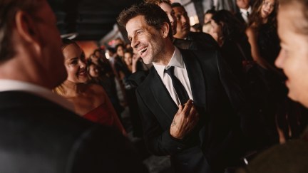 Zack Snyder smiling at the Rebel Moon premiere in Los Angeles