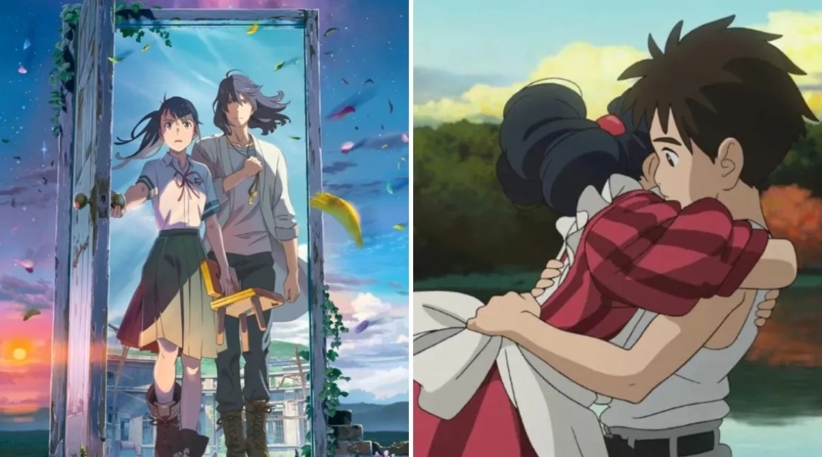 Suzume Poster/ The Boy and the Heron still Image via: Toho Studios/Ghibli Studios