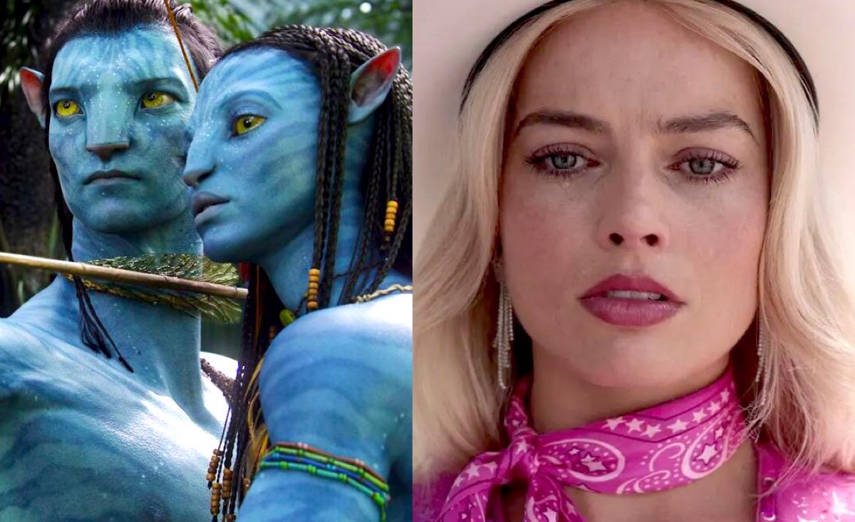 Images from Avatar and Barbie spliced together.