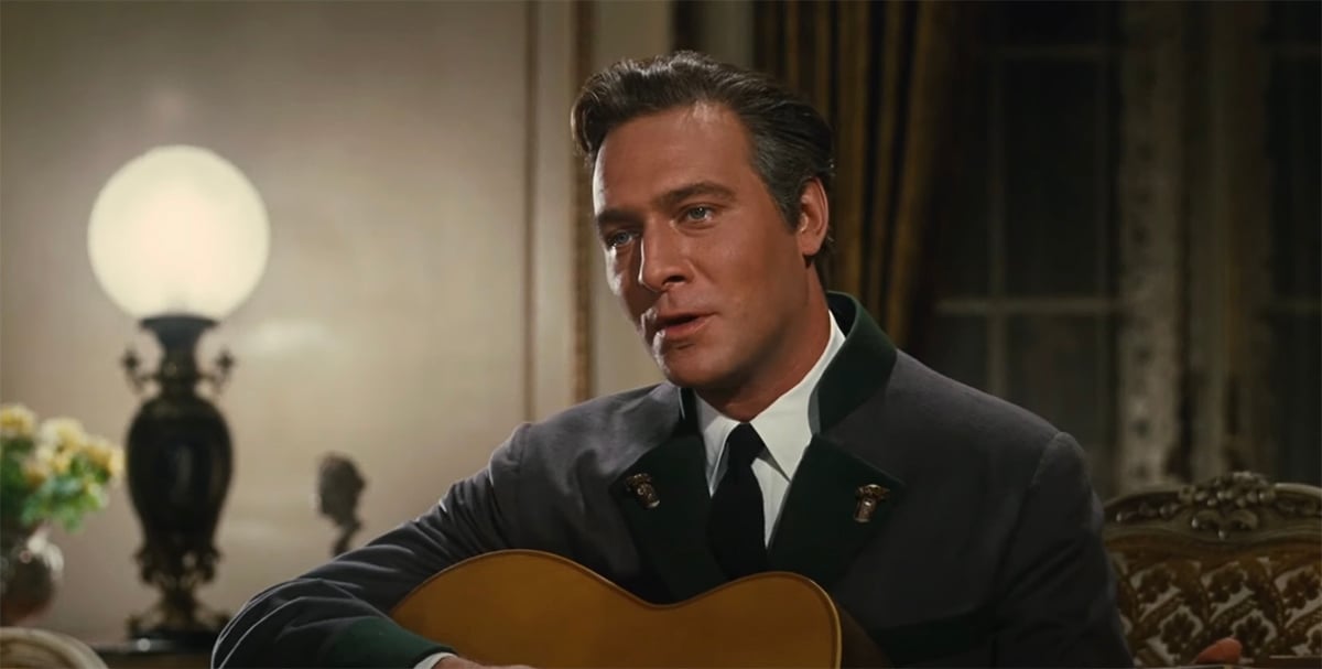 Christopher Plummer as Captain Von Trapp in the Sound of Music