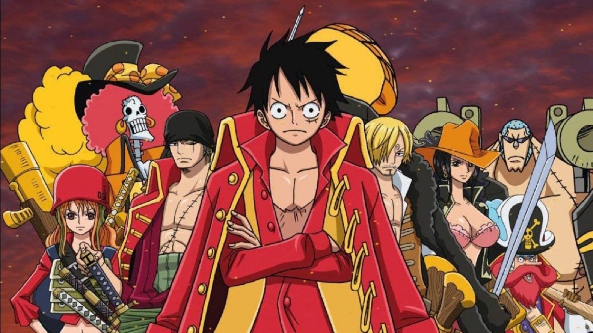 The Straw Hats looking drippy in Armani costumes in "One Piece Film Z"
