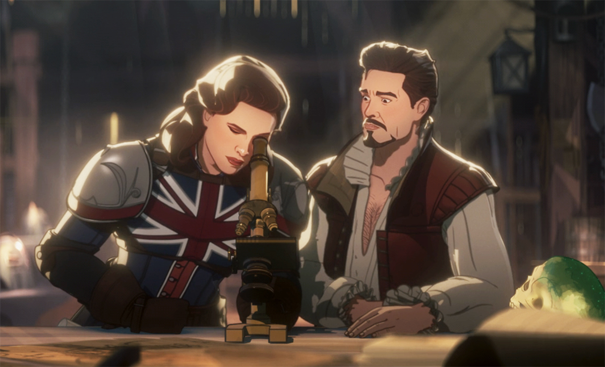 Peggy and Tony working together in Marvel's What If...?