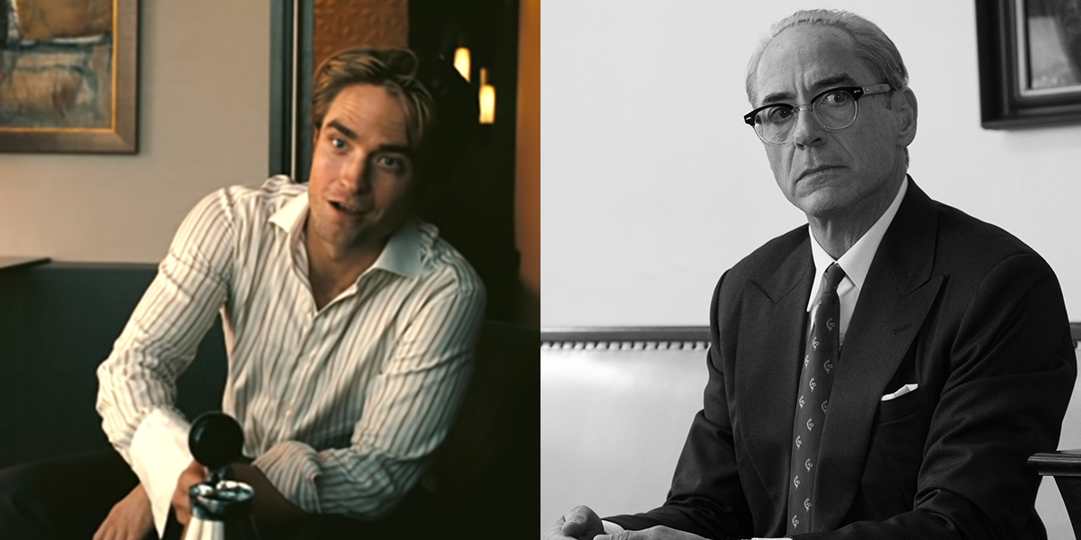 Robert Pattinson in Tenet and Robert Downey Jr. in Oppenheimer