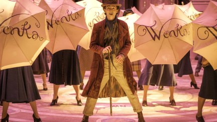 Timothée Chalamet as Willy Wonka in Wonka