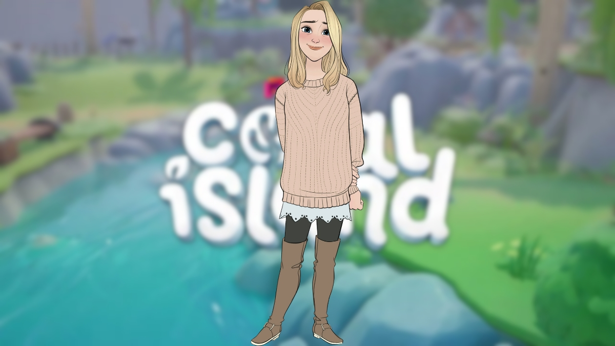 Alice blushing in Coral Island
