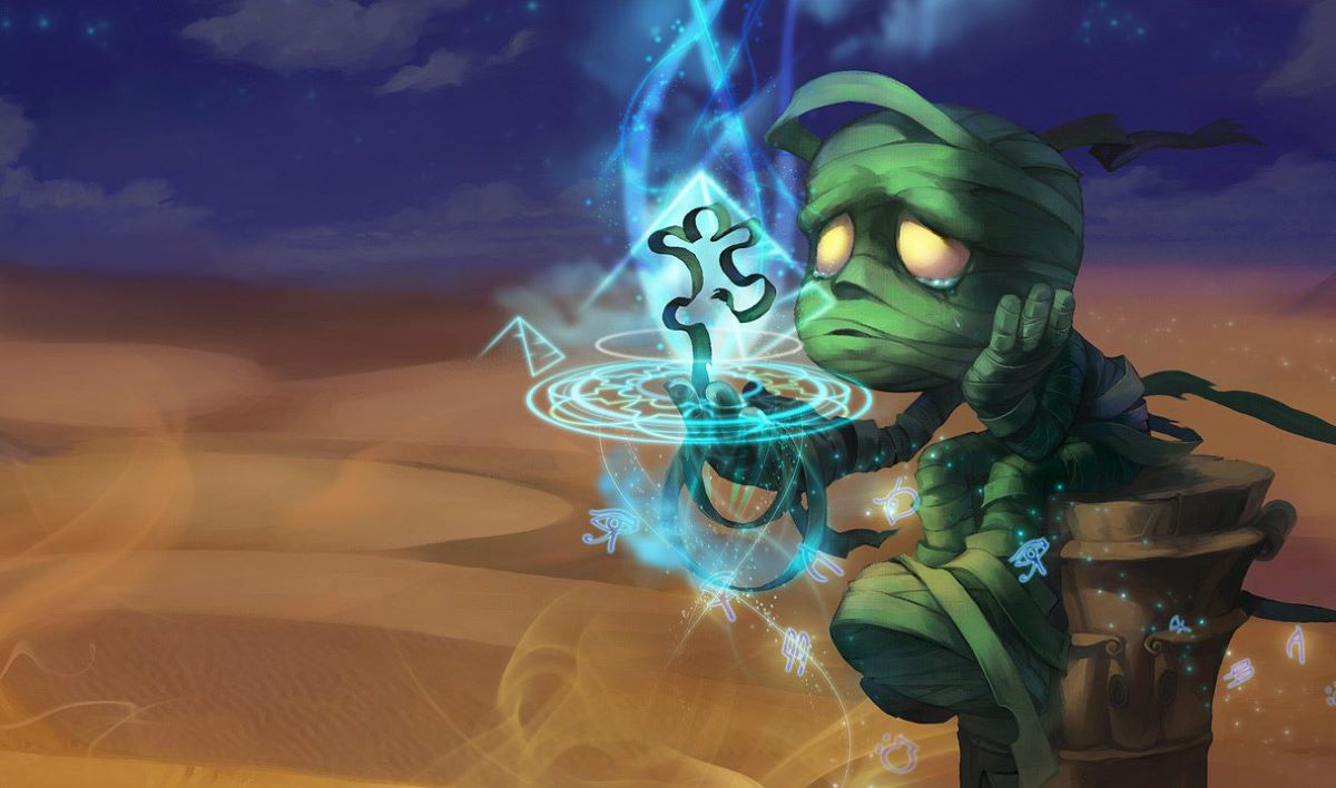 Amumu the Sad Mummy, official art in League of Legends.