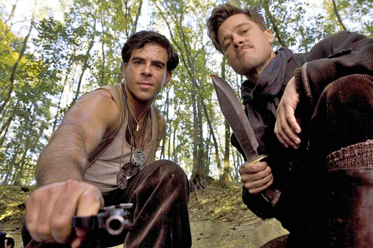 Eli Roth and Brad Pitt are ready to take down Nazis in 'Inglourious Basterds.'