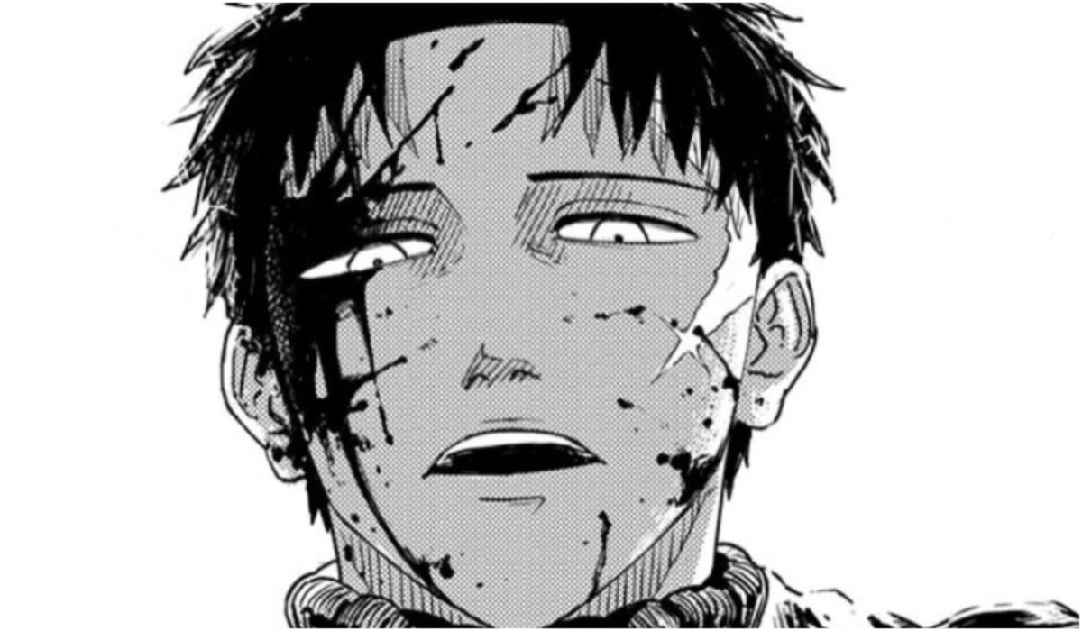 Chihiro Rokuhiro threatening to cut sorcerers down in Kagurabachi.