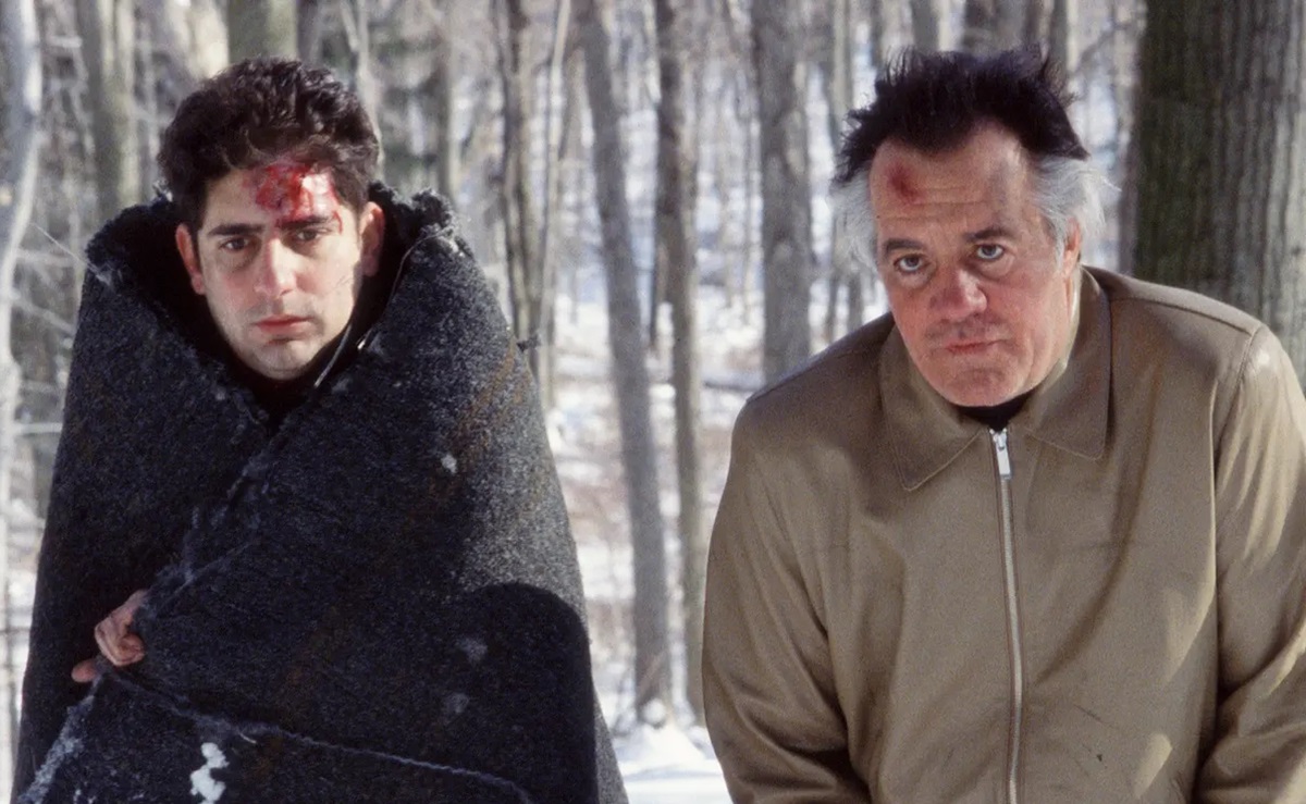 Christopher (Michael Imperioli) and Paulie (Tony Sirico) looking cold in The Sopranos