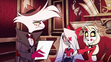 A still shot from Hazbin Hotel
