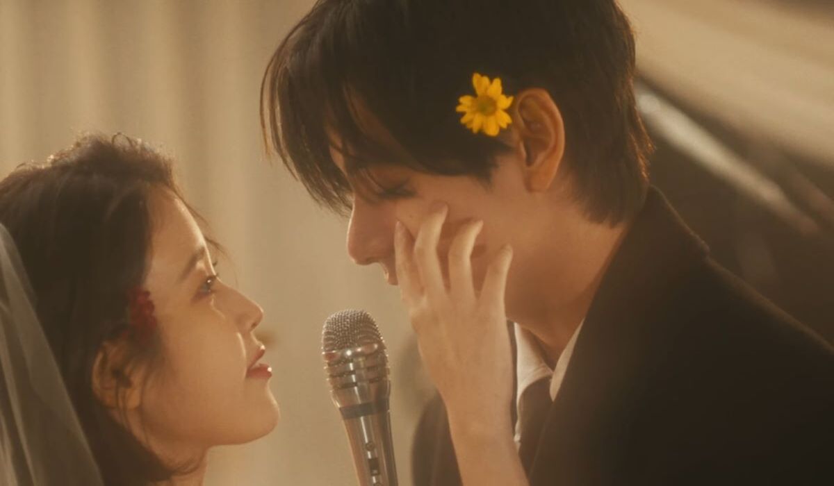 BTS V in IU's 'Love Wins All' music video.