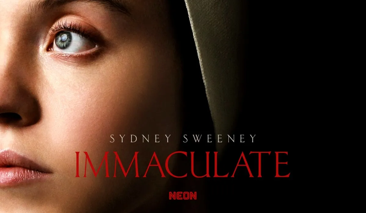 Sydney Sweeney in the official poster for Immaculate