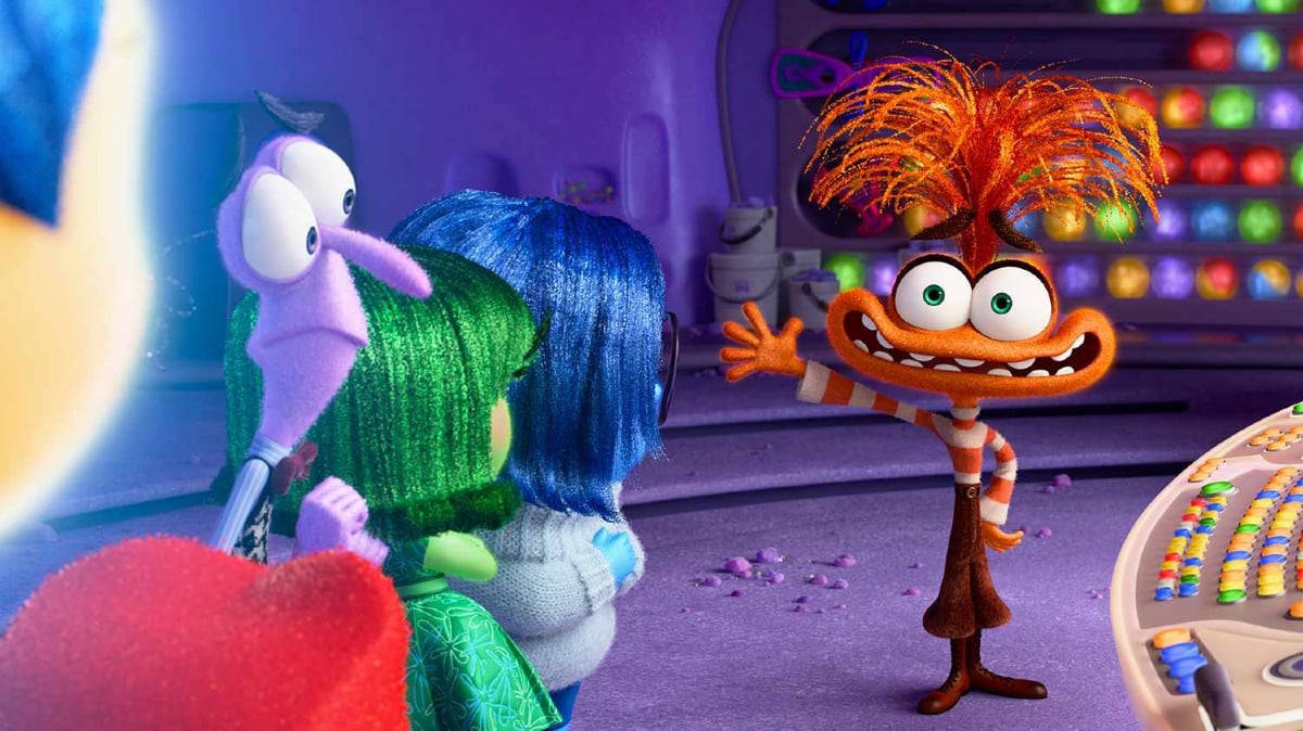 Anxiety meets the other emotions in Riley's head in 'Inside Out 2'