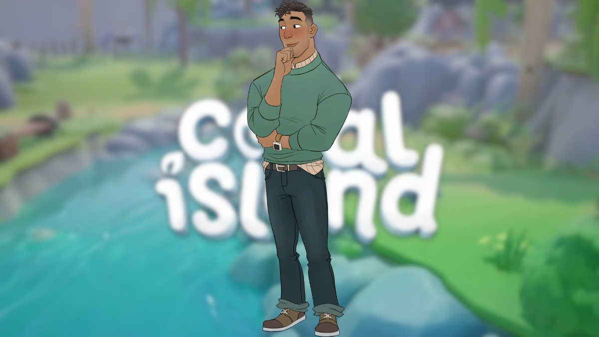 Luke blushing in Coral Island