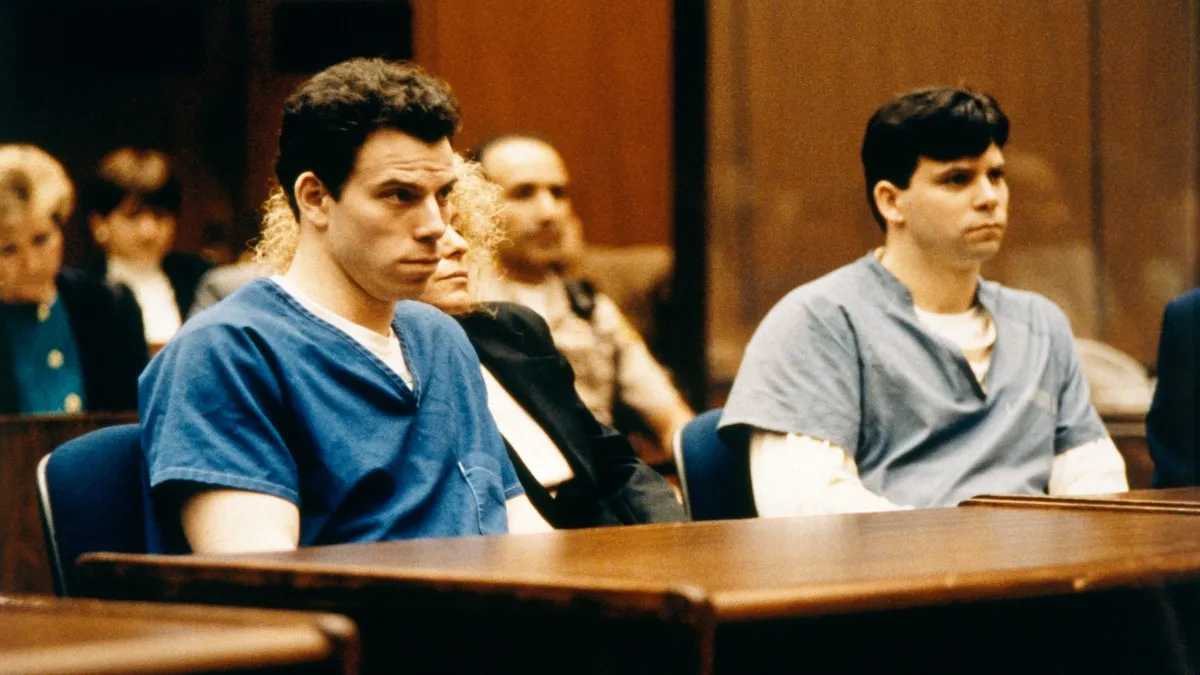 Lyle and Erik Menendez during their trial