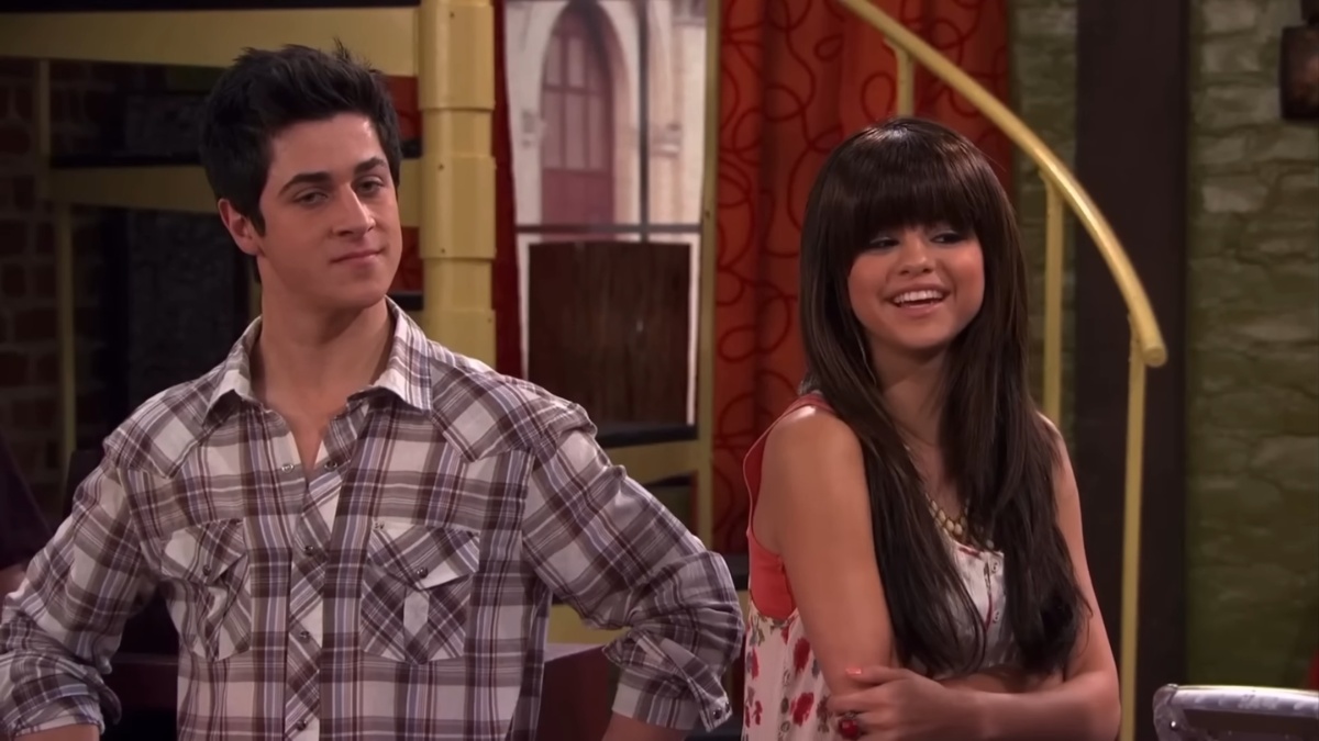 Selena Gomez and David Henrie Wizards of Waverly Place. 