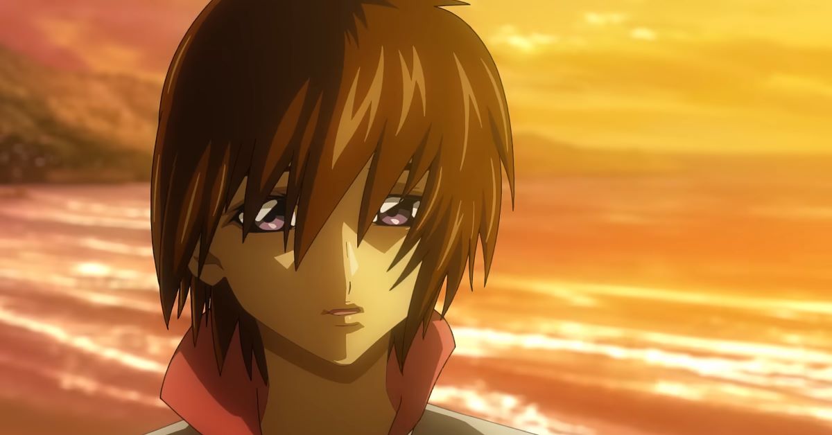 Mobile Suit Gundam SEED third movie featuring Kira Yamato talking to Lacus