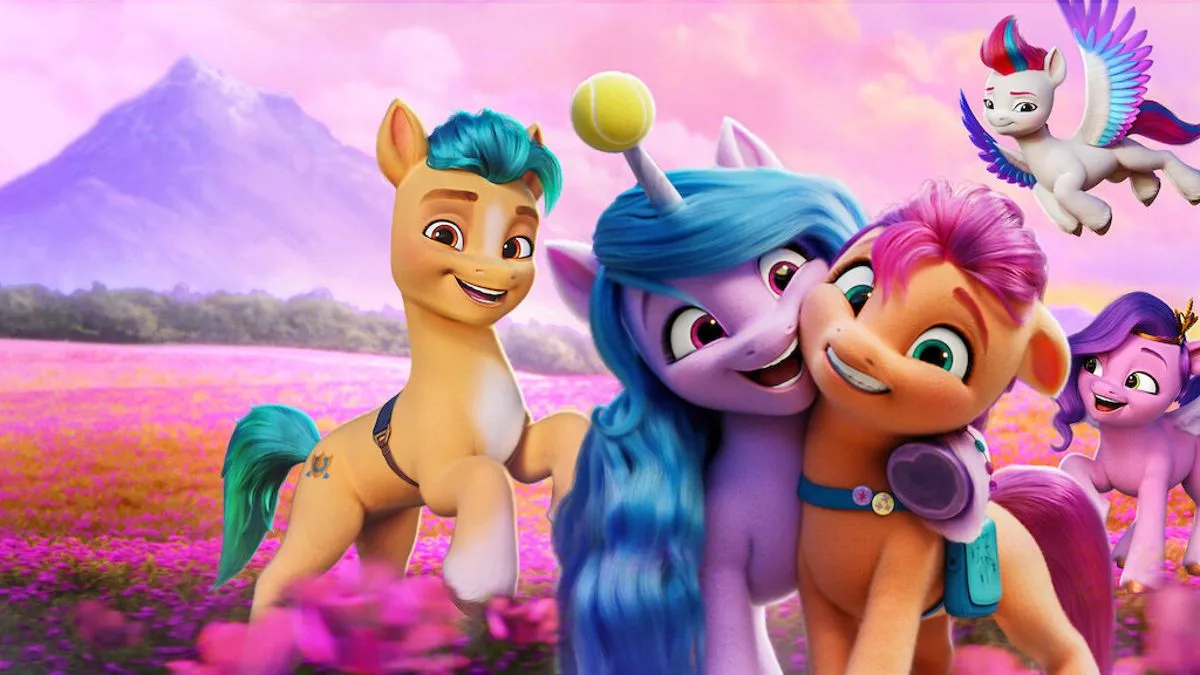 Ponies being friends in 'My Little Pony A New Generation.'
