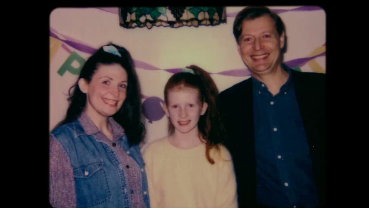 A family poses in front of birthday decorations in a teaser for a mysterious new horror movie from Neon