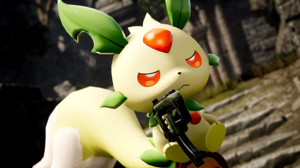 A Pal from Palworld carries a gun. Yikes!