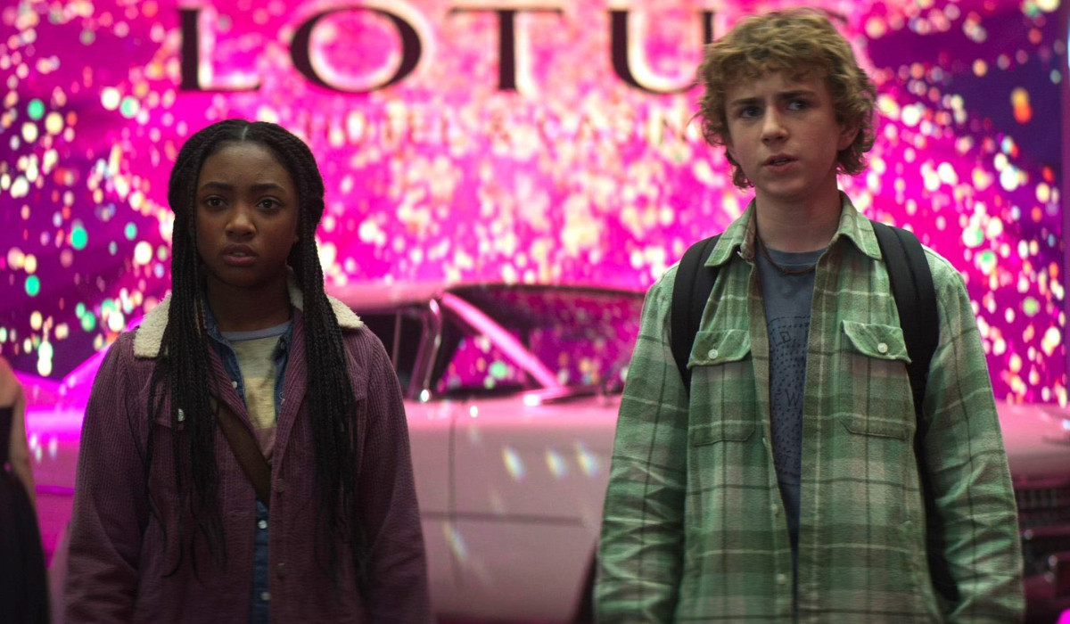 Leah Jeffries and Walker Scobell in Percy Jackson and the Olympians episode 6.