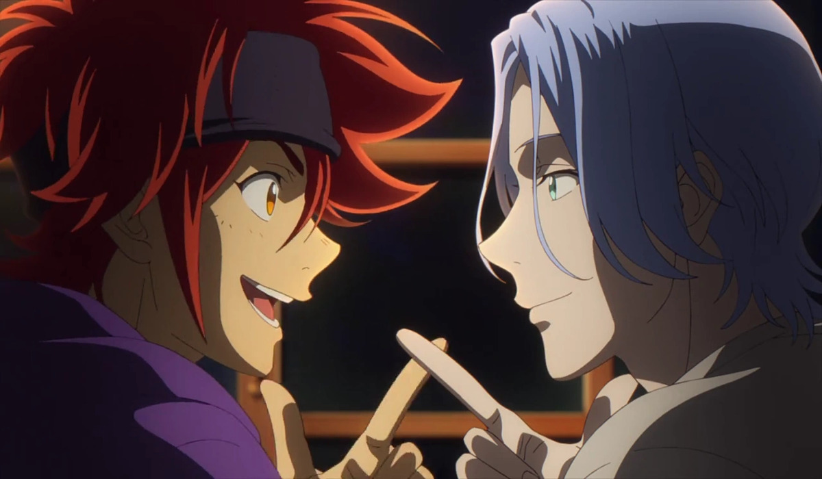 Reki and Langa talking about skateboarding.
