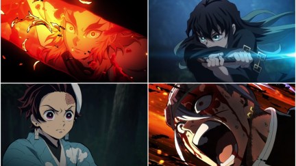 Rengoku, Muichiro, Tanjiro, and Tengen from Demon Slayer Seasons 1-4